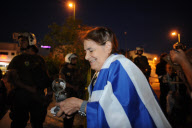 Greek Christians demonstate against theater performance