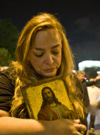Greek Christians demonstate against theater performance