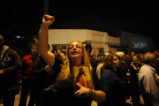 Greek Christians demonstate against theater performance