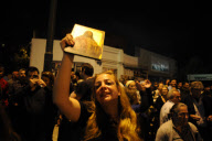 Greek Christians demonstate against theater performance
