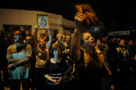 Greek Christians demonstate against theater performance