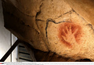 VALLON-PONT-D'ARC: Minister Aurelie Filippetti visits building site of a the facsimile of the Chauvet cave