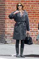 Linda Evangelista goes for a stroll in NY