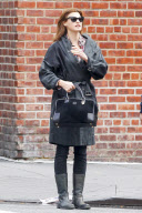 Linda Evangelista goes for a stroll in NY