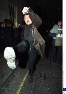 MICK HUCKNALL AND NEW GIRLFRIEND CARTY LEAVING CHINAWHITE, LONDON , BRITAIN