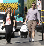 *EXCLUSIVE* Molly Sims and family go lunch in Santa Monica