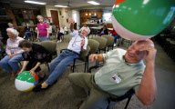 Seniors play Stuck in Your Chair