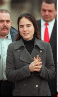 JARNAC: 4TH ANNIVERSARY OF FORMER PRESIDENT MITTERRAND/ HIS DAUGHTER MAZARINE (PIC)
