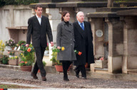 JARNAC: 4TH ANNIVERSARY OF FORMER PRESIDENT MITTERRAND/ HIS DAUGHTER MAZARINE, HER
