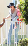 Exclusive... Rebecca Gayheart Picks Billie Up From School 