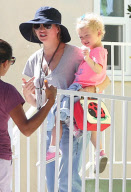 Exclusive... Rebecca Gayheart Picks Billie Up From School 