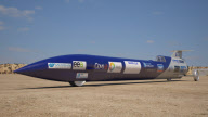 Australian crew bid to break the land speed record by unveiling the first parts of their rocket-powered bullet car - 18 Oct 2012