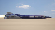Australian crew bid to break the land speed record by unveiling the first parts of their rocket-powered bullet car - 18 Oct 2012