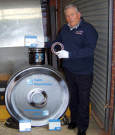 Australian crew bid to break the land speed record by unveiling the first parts of their rocket-powered bullet car - 18 Oct 2012