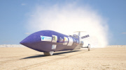 Australian crew bid to break the land speed record by unveiling the first parts of their rocket-powered bullet car - 18 Oct 2012