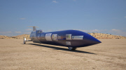 Australian crew bid to break the land speed record by unveiling the first parts of their rocket-powered bullet car - 18 Oct 2012