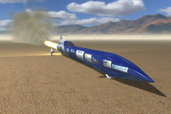 Australian crew bid to break the land speed record by unveiling the first parts of their rocket-powered bullet car - 18 Oct 2012