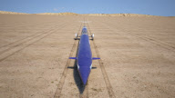 Australian crew bid to break the land speed record by unveiling the first parts of their rocket-powered bullet car - 18 Oct 2012