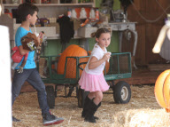 Travis Barker Takes His Kids To Mr. Bones Pumpkin Patch 