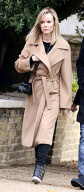 EXC - AMANDA HOLDEN SEEN OUT WALKING WITH HUSBAND CHRIS