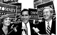 Mitt Romney campaigns in 1994