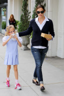 Violet Affleck full of energy after scarfing down cupcakes!