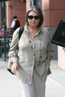 Roseanne Barr enjoys the cool weather in the 90210