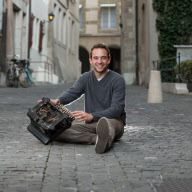 Swiss writer Joel Dicker poses in Geneva