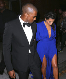 Kanye West And Kim Kardashian Head to the Angel Ball 