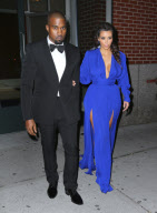 Kanye West And Kim Kardashian Head to the Angel Ball 