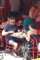 *EXCLUSIVE* Monica Bellucci and Vincent Cassel grab lunch in Rio