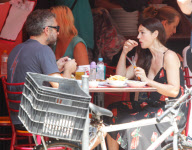 *EXCLUSIVE* Monica Bellucci and Vincent Cassel grab lunch in Rio