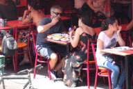 *EXCLUSIVE* Monica Bellucci and Vincent Cassel grab lunch in Rio