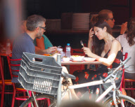 *EXCLUSIVE* Monica Bellucci and Vincent Cassel grab lunch in Rio