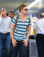 Ryan Gosling Touches Down Safely in New York