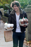 Harry Styles from One Direction out and  about in London, Britain - 30 Oct 2012