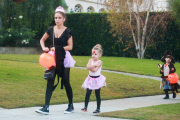 *EXCLUSIVE* Nicole Richie and Harlow are Princess trick-or-treaters!