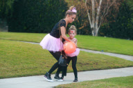 *EXCLUSIVE* Nicole Richie and Harlow are Princess trick-or-treaters!