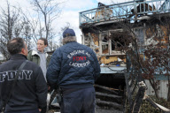 Breezy Point residents tour destroyed homes
