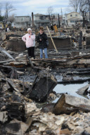 Breezy Point residents tour destroyed homes