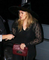 Hilary Duff heads to a Halloween party