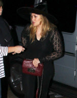 Hilary Duff heads to a Halloween party