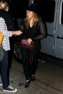 Hilary Duff heads to a Halloween party