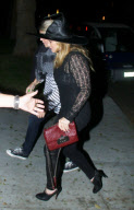 Hilary Duff heads to a Halloween party