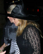Hilary Duff heads to a Halloween party
