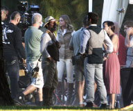 Exclusive... The Cast Of 'Revenge' Films On A Rifle Range 