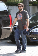 Christina Aguilera and Jordan Bratman separately leaving Max's school Halloween party - Part 2