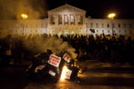 PORTUGAL: DEMONSTRATION OUTSIDE PORTUGUESE PARLIAMENT