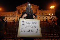 PORTUGAL: DEMONSTRATION OUTSIDE PORTUGUESE PARLIAMENT