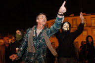 PORTUGAL: DEMONSTRATION OUTSIDE PORTUGUESE PARLIAMENT